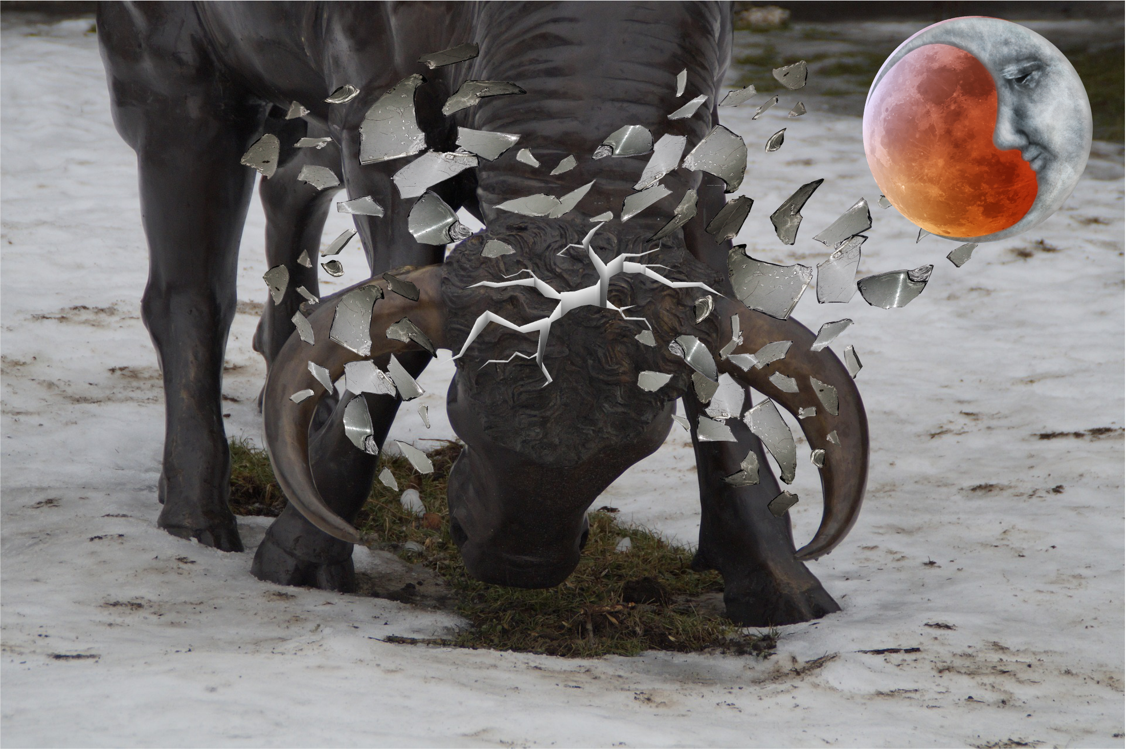 A Bull in a china shop, the Full Moon Lunar Eclipse November 8, 2022